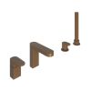 Abacus Ki Deck Mounted Bath Shower 4Th Brushed Bronze