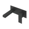 Abacus Plan Wall Mounted Basin Mixer With Ez Box Matt Black