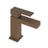 Abacus Plan Mini Mono Basin Mixer Brushed Bronze 