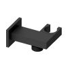 Abacus Emotion Square Wall Outlet & Holder Matt Black