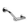 Bathroom Origins Tecno Project Angled Grab Bar with Basket