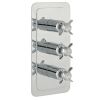 Just Taps Grosvenor Pinch Thermostatic Concealed 2Outlet Shower Valve,Vertical