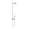 Just Taps Thermostatic Rail with Overhead and multifunction hand shower