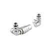 Tissino Hugo Double Angle Valves including Thermostatic Head - Chrome