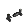 Tissino Hugo Dual Fuel Valves - Wall Plumbing Connection with Thermostatic Head - Anthracite