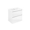 Tissino Mozzano Basin Unit 390mm Depth - Gloss White