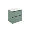 Tissino Mozzano Basin Unit 390mm Depth - Dark Sage Green