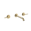 Crosswater 3ONE6 Lever 316 Brushed Brass Basin 3 Hole Set