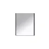 Tissino Netro Front Lit Matt Black Mirror with De-mister & Double Touch Rectangular