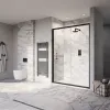 Tissino Rivelo Sliding Shower Doors - Matt Black