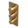 Abacus EZ Box 3.0 Finish Set 3 Way Brushed Brass Round Handles