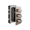 Abacus Ez Box 3.0 Thermostatic Shower Valve 3 Outlet 3 Brushed Nickel Round Handles