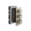 Abacus Ez Box 3.0 Thermostatic Shower Valve 3 Outlet 3 Brushed Nickel Square Handles
