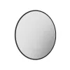 Tissino Terzo Backlit Matt Black Mirror De-mister Double Touch Circular 500mm