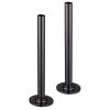 Just Taps Brushed Black Set of Pipe and Flanges for Radiators Valves 