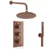 Crosswater 2 Outlet  3 Handle Shower Bundle  - Brushed Bronze