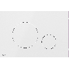 Alca Turn flat flush plate - white