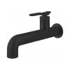 Crosswater UNION Single Hole Wall Mounted Basin Set Matt Black