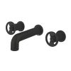 Crosswater UNION 3 Hole Wall Mounted Basin Set Matt Black