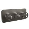 Crosswater Union Brushed Black Chrome Landscape Shower Valve With 3 Way Diverter