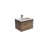 Saneux UNI 60cm 1 drawer wall mounted unit - English Oak