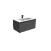 Saneux UNI 80cm 1 drawer wall mounted unit - Matt Anthracite