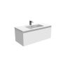 Saneux UNI 100cm 1 drawer wall mounted unit - Matt White