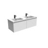 Saneux UNI 120cm 2 drawer wall mounted unit - Matt White