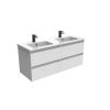 Saneux UNI 120cm 4 drawer wall mounted unit - Matt White