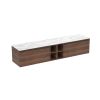 Saneux UNI 200cm Kit - 2 x 80cm 1 Drawer wall mounted unit & 2 x 20cm Spacers - English Oak
