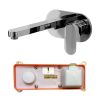 Abacus Ki Chrome Wall Mounted Single Lever Basin Mixer