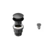 Abacus Universal Click/Freeflow Basin Waste - Slotted/Unslotted- Matt Anthracite