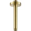 Just Taps VOS Ceiling Mounted Shower Arm 150mm-Brushed Brass