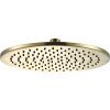 Just Taps VOS Round Fixed Overhead shower 300mm-Brushed Brass