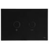 Just Taps Matt Black Metal Pneumatic Flush Plate