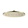 Just Taps VOS Round Fixed overhead shower 200mm-Brushed Brass
