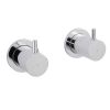 Just Taps  Florence Concealed Stop Valves With Wall Flanges 1/2"
