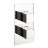 Crosswater Water Square 2 Outlet 2 Handle Concealed Thermostatic Shower