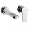 Crosswater Wisp Basin 2 Hole Set with Wall Mounted