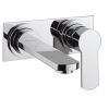 Crosswater Wisp Basin 2 Hole Set with Wall Mounted