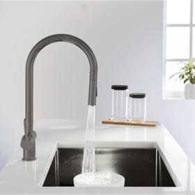 VOS Brushed Black Sink MIxer