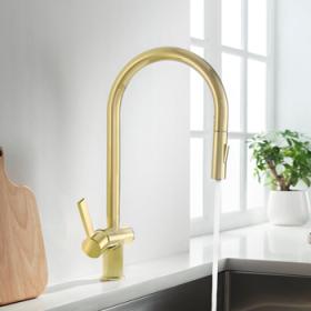 VOS Brushed Brass Sink Mixer
