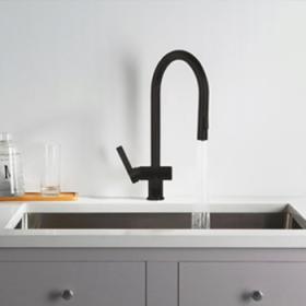VOS Matt Black Sink Mixer