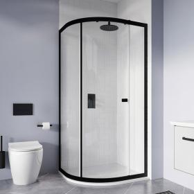 Matt Black Quadrant Single Door