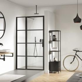 Soho Hinged Door with In-Line Panel