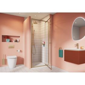 Brushed Brass Pivot Door