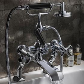 Crosswater Waldorf Black Lever Taps 